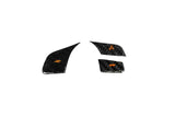 2020–2023 C8 Corvette Carbon Fiber Steering Wheel Button Covers – 1LT Non-Heated