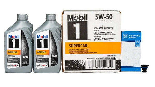 Mobil 1 C8 Corvette Z06 / ZR1 / ZR1X 5W-50 Oil Change Kit