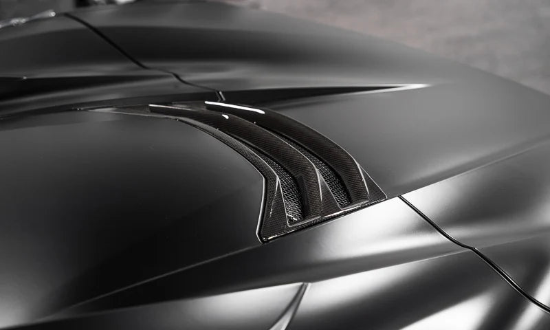 C8 Corvette Convertible Carbon Fiber Hatch Vent Overlay