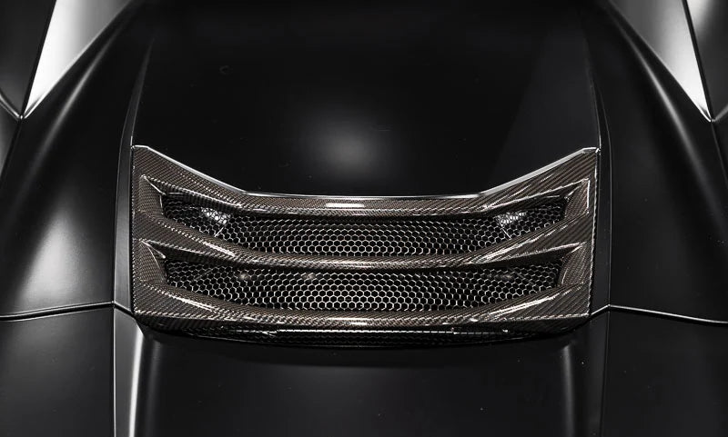 C8 Corvette Convertible Carbon Fiber Hatch Vent Overlay