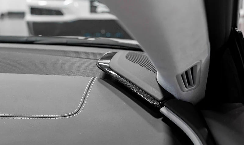 2020–2025 Chevrolet Corvette C8 Carbon Fiber 3PC Upper Dashboard Trim