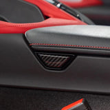 C8 Corvette Carbon Fiber Center Console Armrest Button Overlay