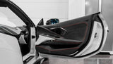C8 Corvette Carbon Fiber Door Kick Panel Overlay