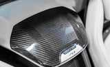 C8 Corvette Carbon Fiber Waterfall Speaker Overlay with Corvette Flags
