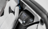 C8 Corvette Carbon Fiber Waterfall Speaker Overlay with Corvette Flags