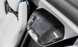 C8 Corvette Carbon Fiber Waterfall Speaker Overlay with Corvette Flags