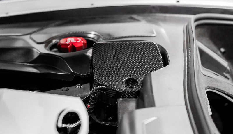 C8 Corvette Carbon Fiber Rear Strut Tower Covers - Coupe Only