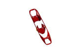C8 Corvette Red Carbon Fiber Transmission Control Outer Trim