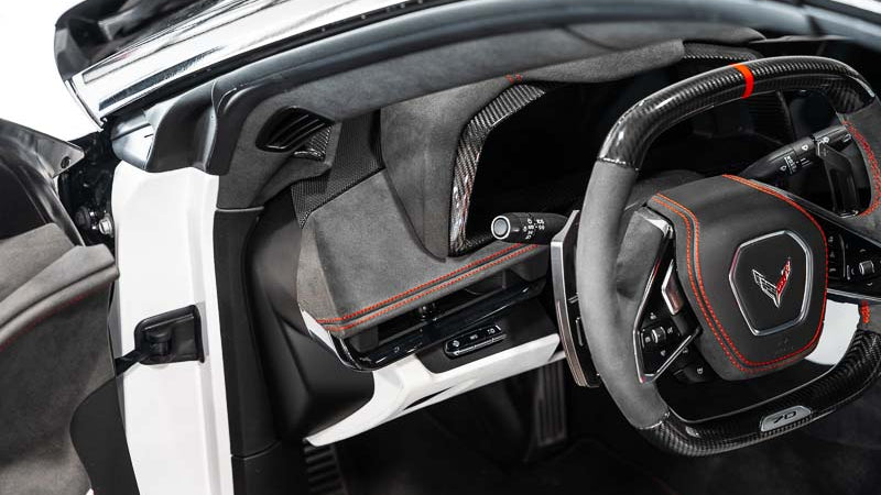 C8 Corvette Driver Side Dashboard Carbon Fiber Overlay (2020+)