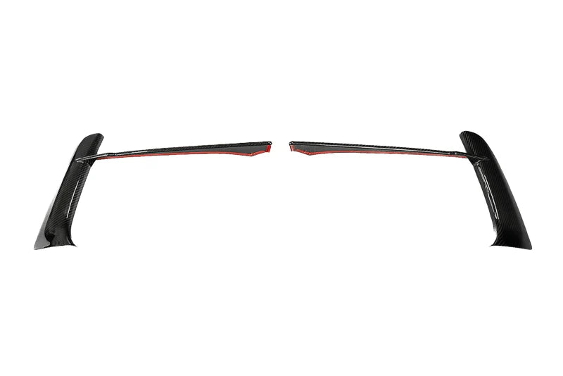 C8 Corvette Carbon Fiber Front Grille Bezel Overlays