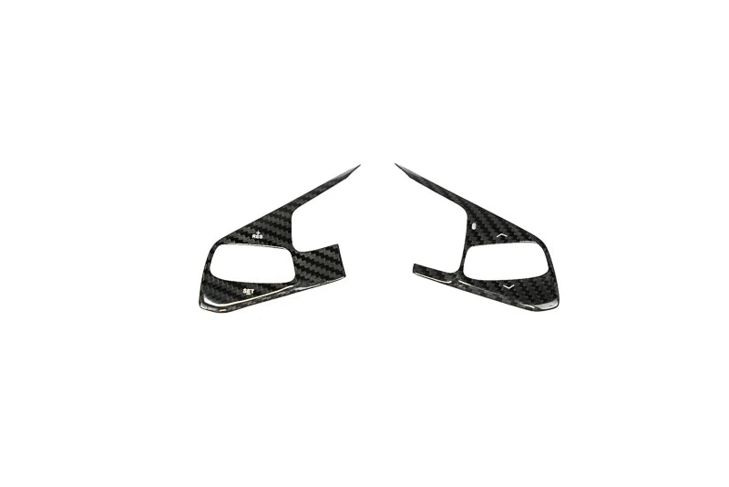 C8 Corvette Carbon Fiber Steering Wheel Side Covers – Heated