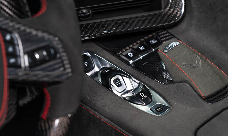 C8 Corvette Carbon Fiber Transmission Control Outer Trim