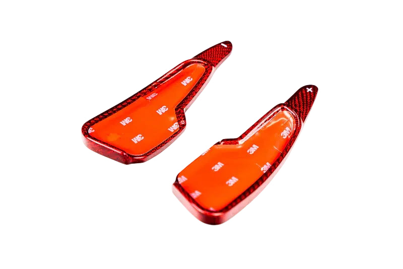 Corvette C8 Stingray Carbon Fiber Paddle Shifter Extenders - Red, Blue, Silver, Forged