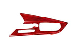 Corvette C8 Red Carbon Fiber Center Console Overlay