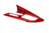 Corvette C8 Red Carbon Fiber Center Console Overlay