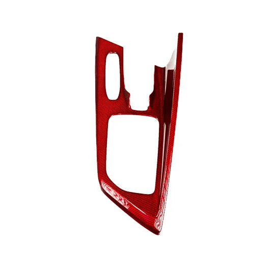 Corvette C8 Red Carbon Fiber Center Console Overlay