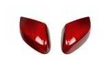 Corvette C8 Red Carbon Fiber Mirror Cap Overlays