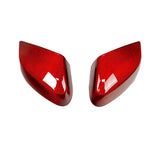 Corvette C8 Red Carbon Fiber Mirror Cap Overlays