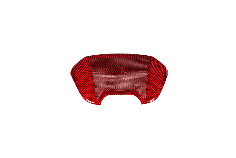 C8 Corvette Carbon Fiber Waterfall Speaker Overlay - Red