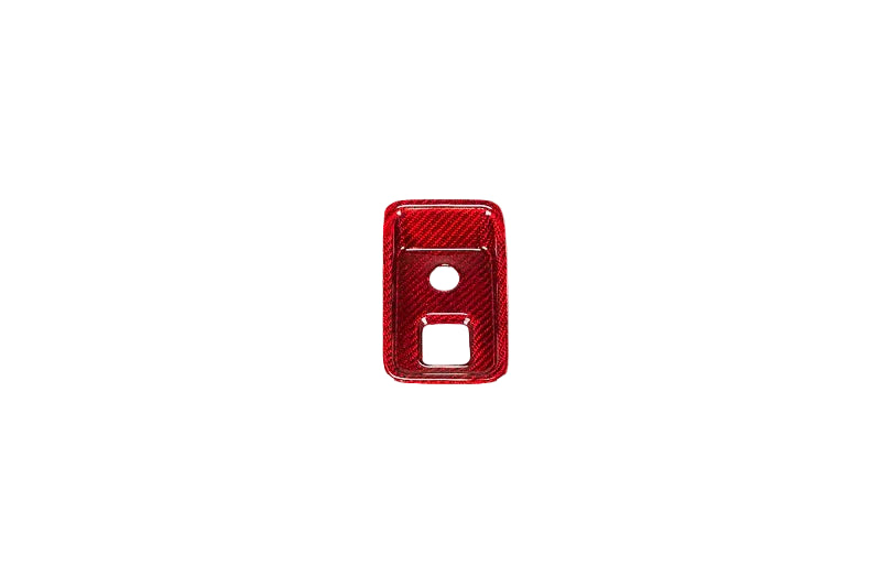 C8 Corvette Red Carbon Fiber Parking Brake Cover