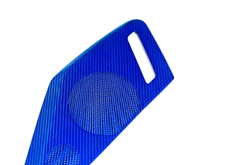 C8 Corvette Carbon Fiber Door Speaker Covers - Red & Blue