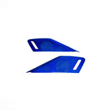 C8 Corvette Carbon Fiber Door Speaker Covers - Red & Blue