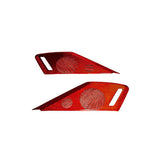C8 Corvette Carbon Fiber Door Speaker Covers - Red & Blue