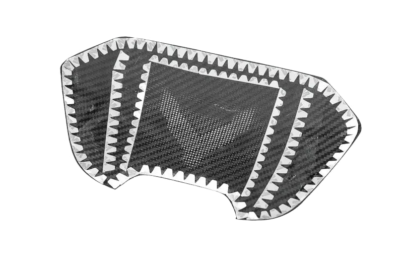 C8 Corvette Carbon Fiber Waterfall Speaker Overlay with Corvette Flags