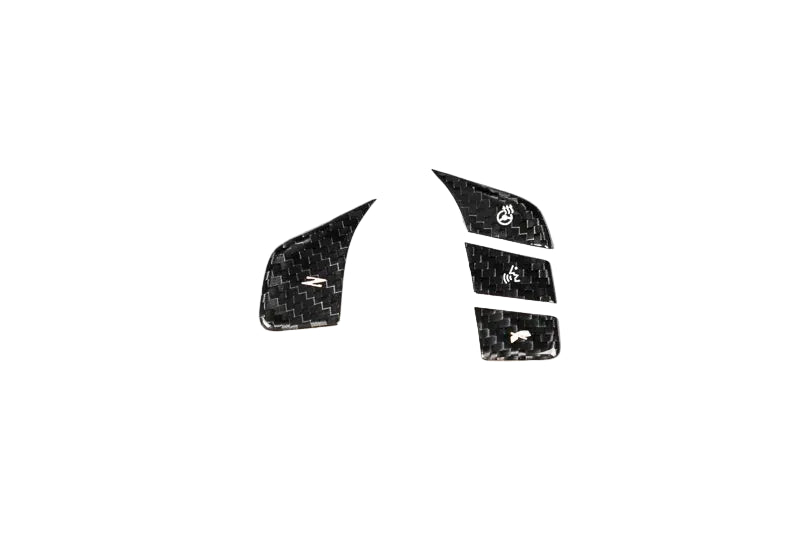 2020–2023 C8 Corvette Carbon Fiber Steering Wheel Button Covers – Heated