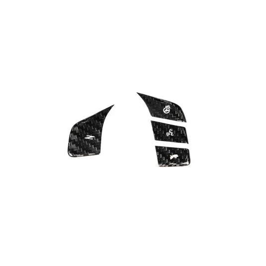 2020–2023 C8 Corvette Carbon Fiber Steering Wheel Button Covers – Heated