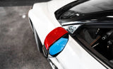 Corvette C8 Red Carbon Fiber Mirror Cap Overlays