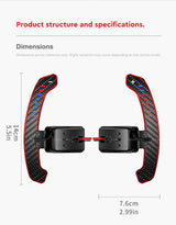 Carbon Fiber LED Magnetic Paddle Shifters for Corvette C8