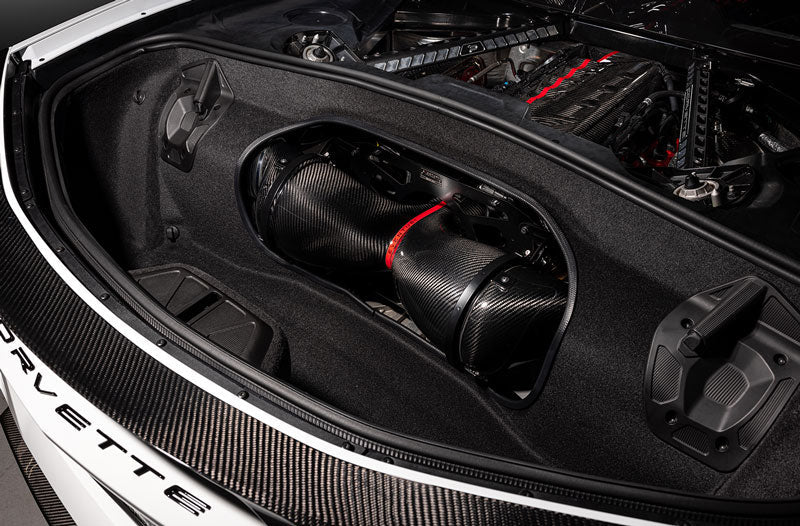 2020+ Chevrolet Corvette C8 Stingray Eventuri Carbon Fiber Intake System with Clear Lid