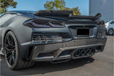 2023–2027 C8 Corvette Z06 / E-Ray / ZR1 Carbon Fiber Rear Bumper Vent Inserts