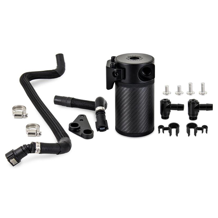 Mishimoto Carbon Fiber Baffled Oil Catch Can Kit for 2020–2026 Chevrolet Corvette C8 Coupe – PCV Side Oil Separator