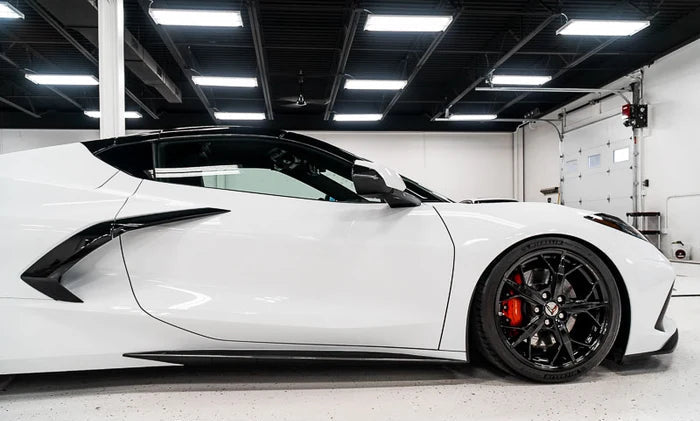 C8 Corvette Stingray Carbon Flash Rocker Panel Extensions
