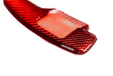 C8 Corvette Carbon Fiber Paddle Shifter Covers - Red