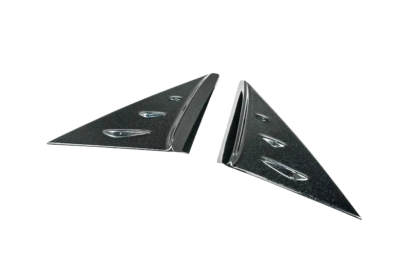 C8 Corvette Carbon Flash Anti-Buffeting A-Pillar Trim Overlays