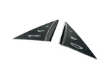 C8 Corvette Carbon Flash Anti-Buffeting A-Pillar Trim Overlays