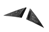 C8 Corvette Carbon Fiber Anti-Buffeting A-Pillar Trim Overlays