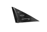 C8 Corvette Carbon Fiber Anti-Buffeting A-Pillar Trim Overlays