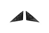 C8 Corvette Carbon Fiber Anti-Buffeting A-Pillar Trim Overlays