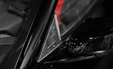 C8 Corvette Carbon Fiber Anti-Buffeting A-Pillar Trim Overlays