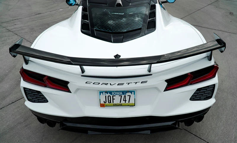 GM OEM C8 Corvette High Wing Spoiler – Carbon Flash (2020+)