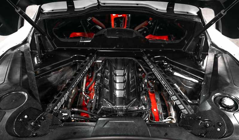 C8 Corvette Carbon Fiber Rear Strut Tower Covers