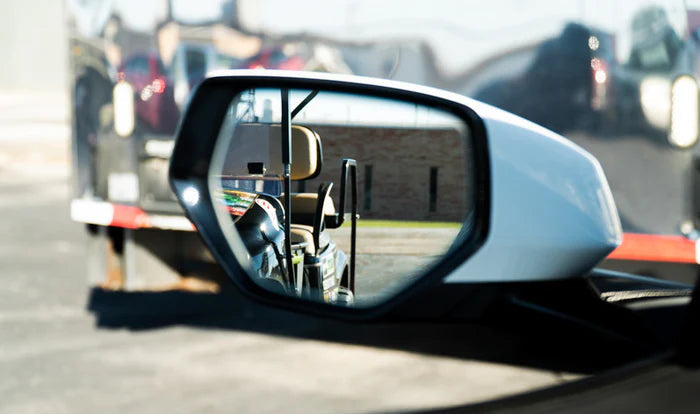C8 Corvette Wide Angle Convex Mirrors with Turn Signals, Defrosters &amp; Blind Spot Detection