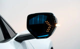 C8 Corvette Wide Angle Convex Mirrors with Turn Signals, Defrosters &amp; Blind Spot Detection