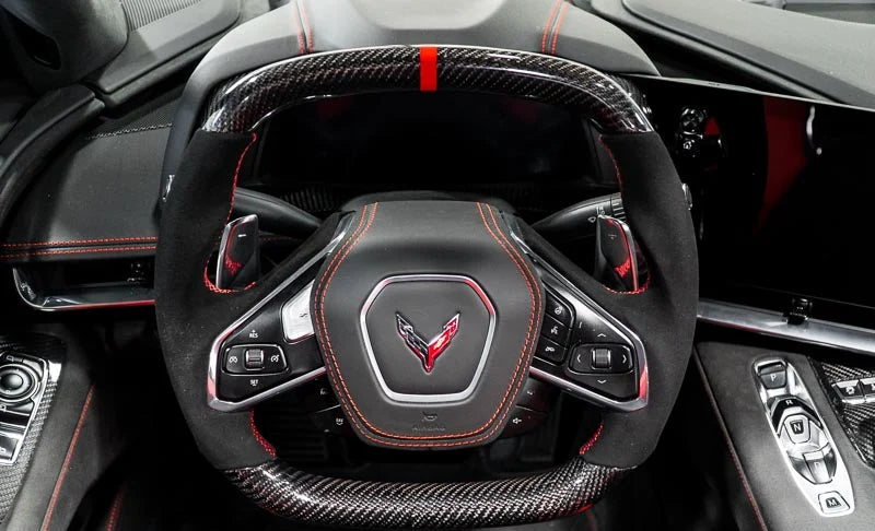 Corvette C8 Z06-Style Carbon Fiber Steering Wheel