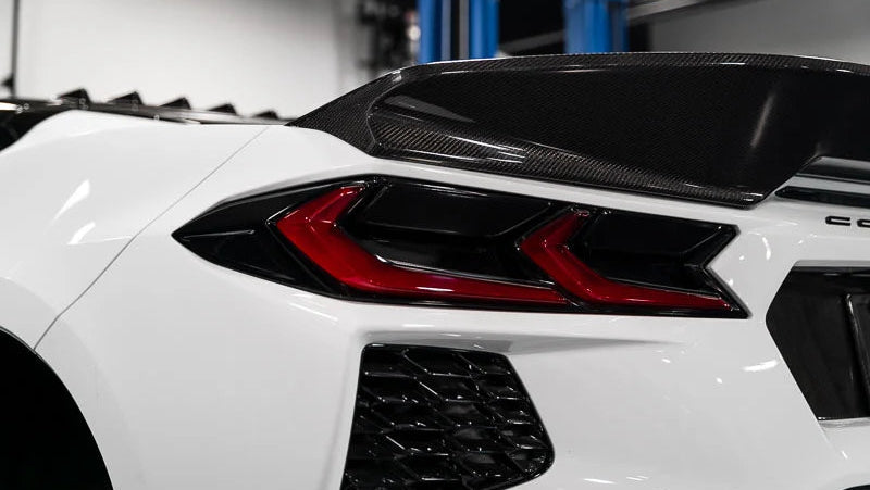 C8 Corvette Stingray V3 Ducktail Rear Spoiler - Carbon Flash (2020+)