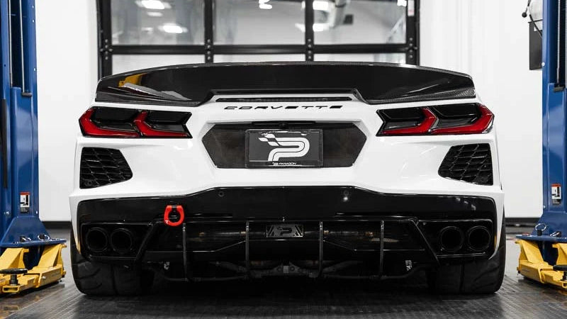 C8 Corvette Stingray V3 Ducktail Rear Spoiler - Carbon Flash (2020+)